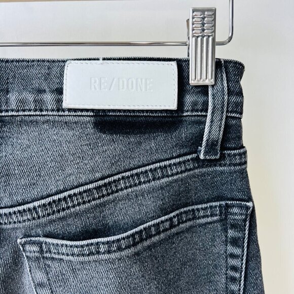 Re/done Women 70s stove pipe jeans, black wash, Size 28 L71 - Picture 9 of 12